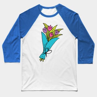 Tulip Bouquet Baseball T-Shirt